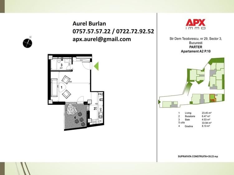 Decebal, Piata Alba Iulia, imobil 2026 de 4 etaje, lift, ct, parcare, acte - 1