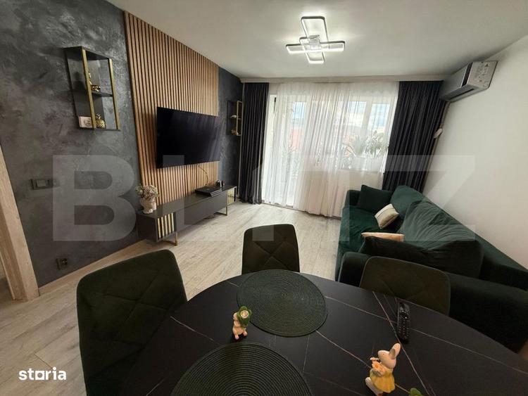 Apartament 2 camere, decomandat, cu balcon, mobilat si utilat, aer con - 1