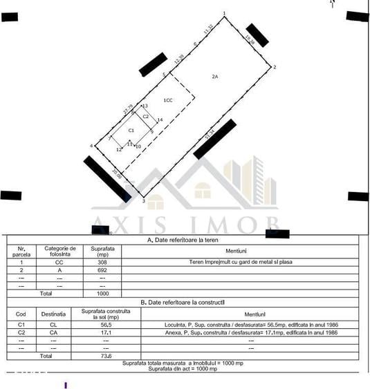 Casa + Teren 1000 mp zona Matesti, Buzau - 1