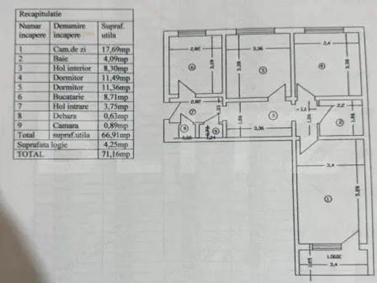 Apartament 3 camere - Alexandru cel Bun - 1