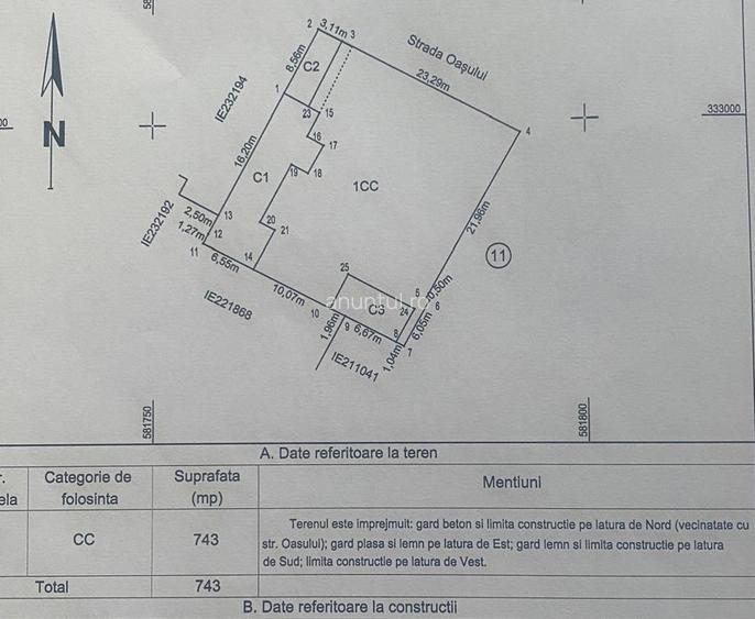 Bucurestii Noi - str Oasului colt cu Laminorului. Vec: Chitila, Bazilescu
