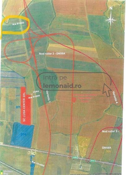Teren 3 HA - Săcălaz - Centură Vest - Comision 0 - 2