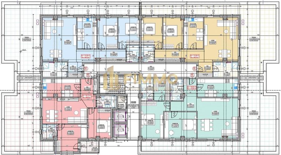 Apartament cu 3 camere decomandat în Central