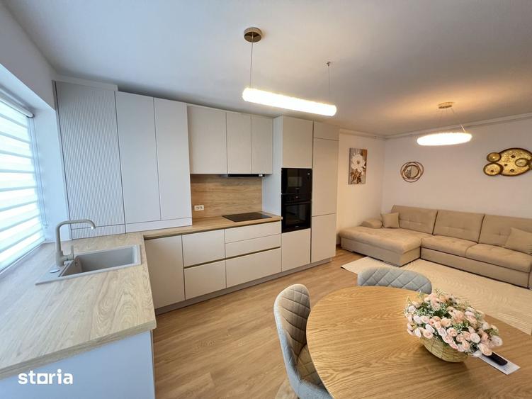 De inchiriat-apartament-2 camere-open space-nou-mobilat-utilat-parcare - 1