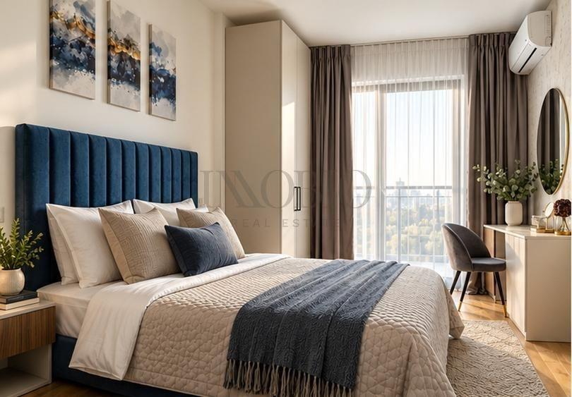 Apartament cu 2 camere decomandat, mobilat în Barbu Văcărescu