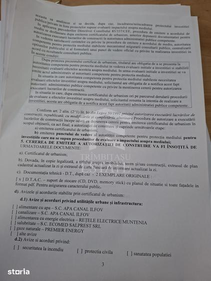 Teren de 2500 mp, în Ștefăneștii de Jos