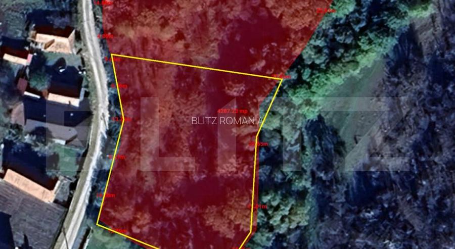 Investitie ! Teren intravilan construibil 2000 mp, front 4