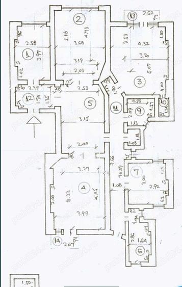 Apartament -5 camere -decomandat-Zona Mosilor - 8