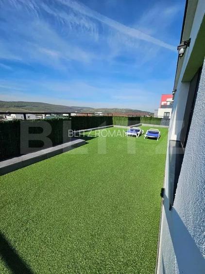 Apartament 2 camere, 53,5 mp, tip penthouse, terasa de 80 mp, Baciu, zona Petrom