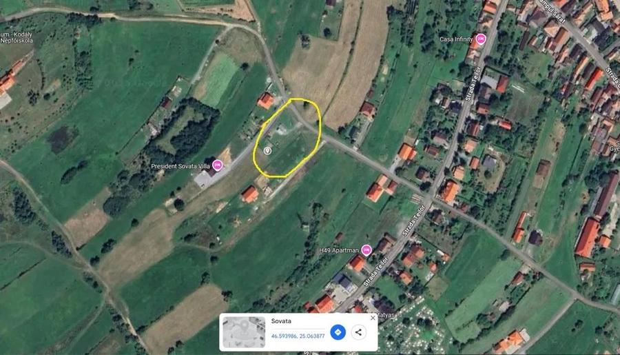 Vand teren cu utilitati pt constructie rezidentiala in Sovata - 2