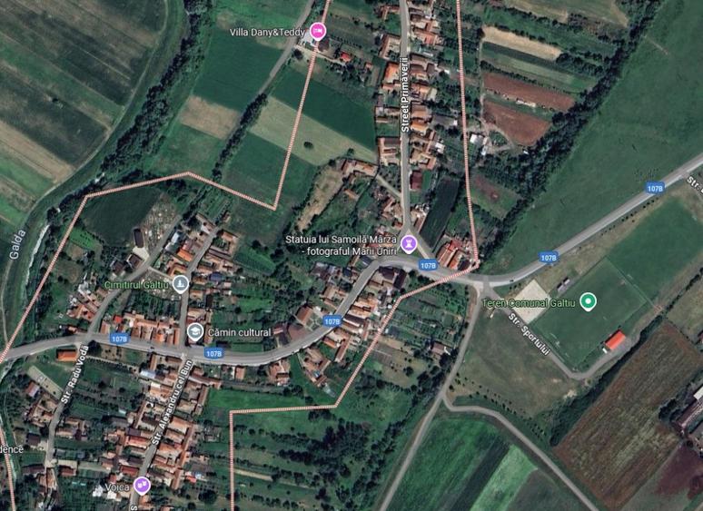 OKAZIE ! Teren Intravilan imprejmuit 2560 mp cu deschidere 29 m Santimbru Galtiu - 3