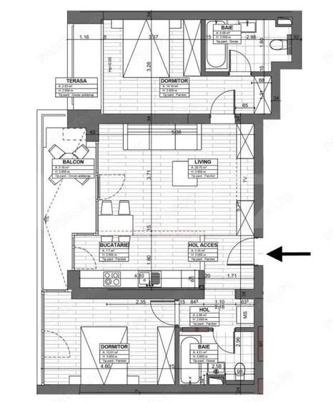 Apartament 3 camere, 72 mp, zona Aradului - 1