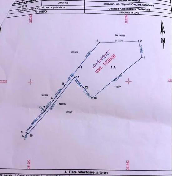 Vand teren intravilan 98,8 arii, Negresti-pad - 1