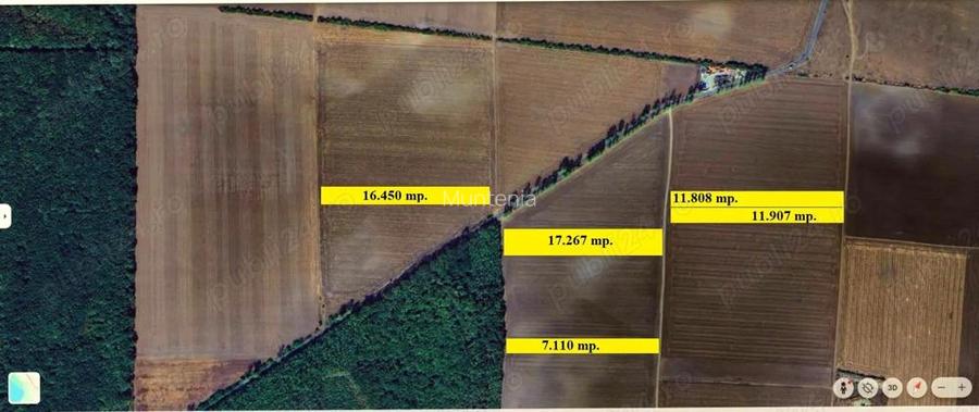 Gradistea - Tarla 34, teren 16.450 mp. in apropiere de DJ 200 si Padure