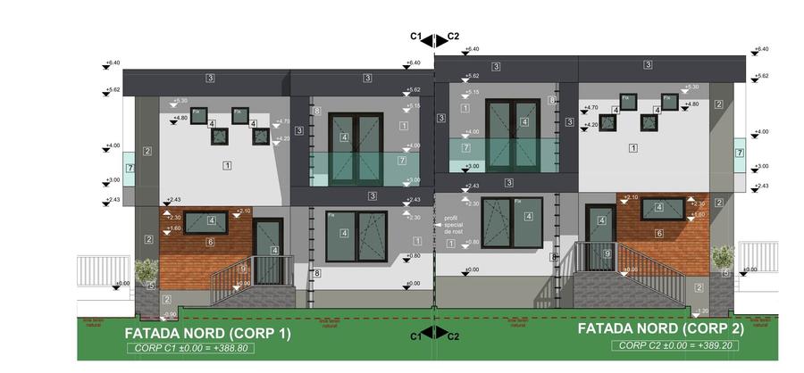 Duplex P+E, 5 cam, sup. utila 119 mp, teren 247 mp Floresti - 1