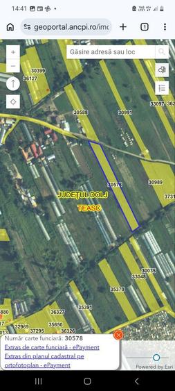 Teasc, jud.Dolj - 2777 mp intravilan, deschidere la 2 strazi - 4