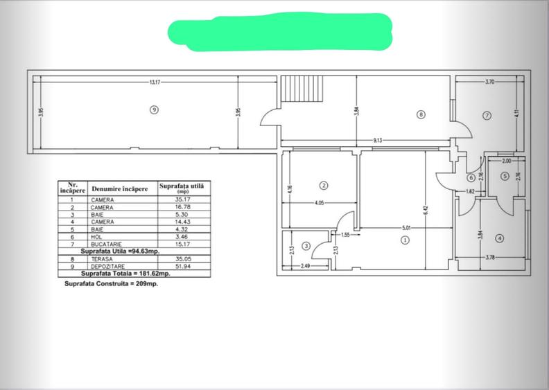 APARTAMENT DE VÂNZARE CU 3 CAMERE IN ZONA BUCUREȘTI-NOI SEC.1  SUPR. 120 MP - 9