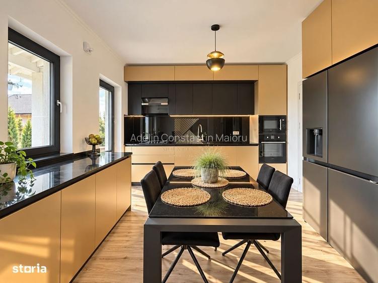 Vila premium pe parter, cu design elegant si curte amenajata complet