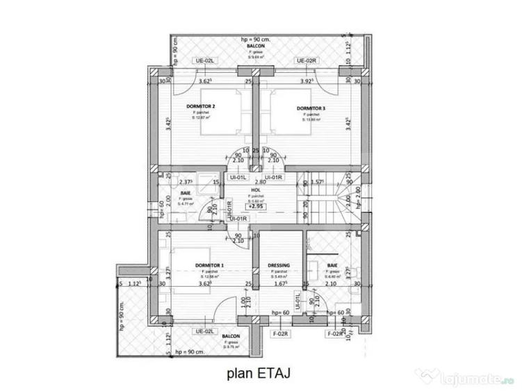 Duplex cu C.F. design contemporan, ansamblu privat, zona Aer - 2