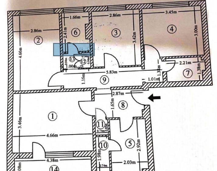Apartament 4 camere DECOMANDAT Nicolae Grigorescu-Titan - 1