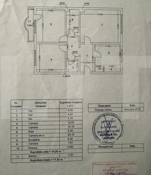 Apartament cu 3 camere, 79,5 mp, spatios, zona Lujerului – metrou aproape - 17