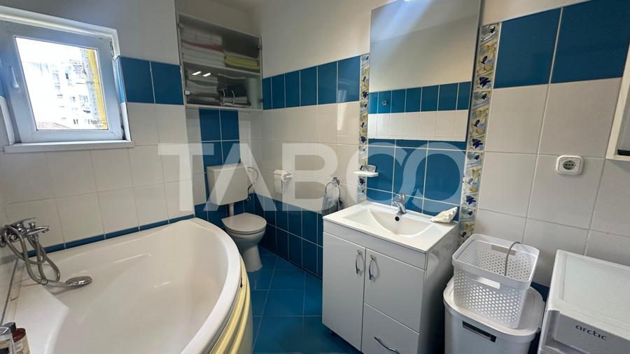 Apartament 80 mpu la mansarda 80 mpu mobilat utilat zona Rahovei Sibiu - 3