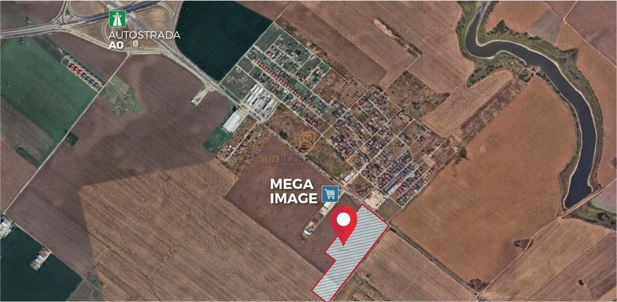 Lot de teren de vanzare, 14.748 mp cu deschidere de 35 ml, DN4 - 1