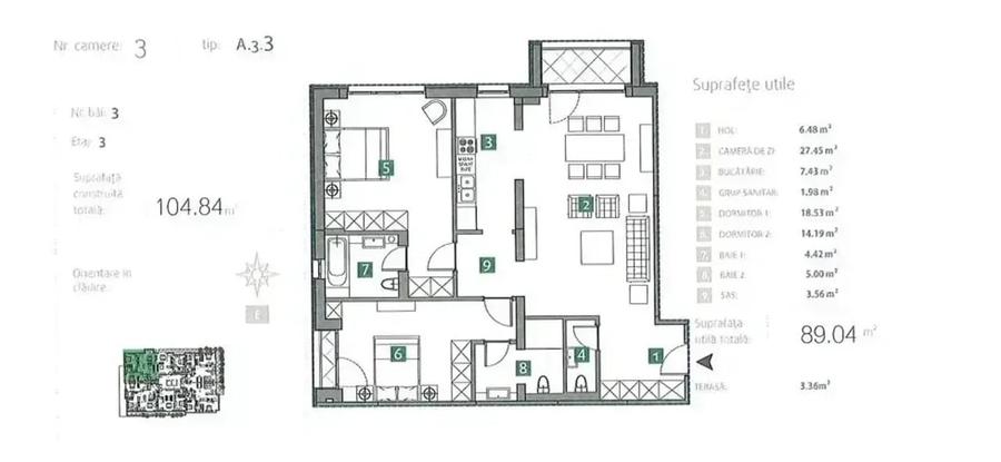 Apartament 3 Camere Lux I Vedere Lac I Metrou Straulesti - 5