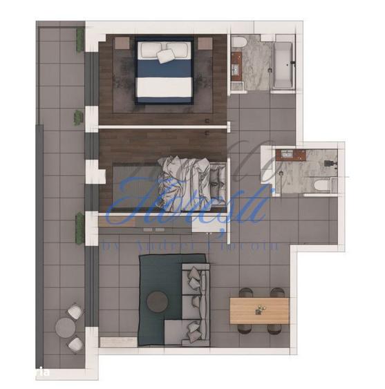Apartament 3 camere 70,09, ansamblu NZEB, zona Terra - 1
