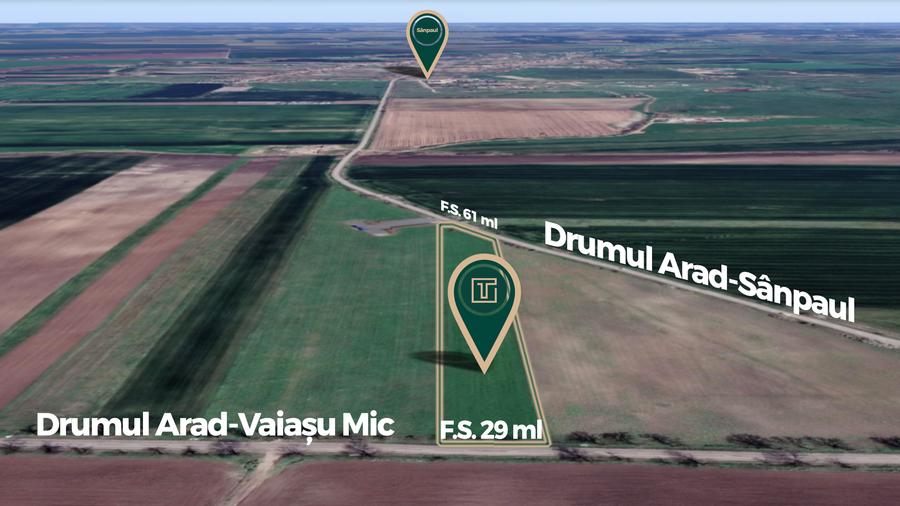 Teren strategic de 45115 mp, lângă viitorul nod al Drumului Expres Arad-Oradea - 3
