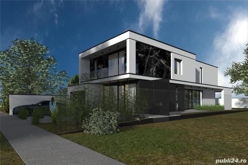 Terenul cu autorizatie de construire vila, proiect modern inclus in valoare de 10 000 Euro. - 1