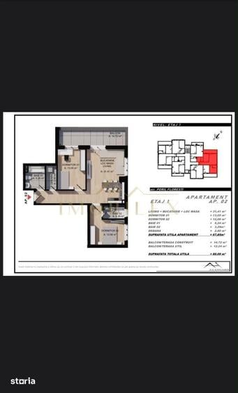 Apartament cu 3 camere în Chinteni