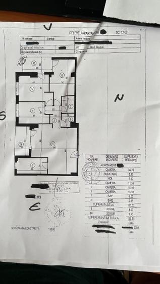 Apartament cu 4 camere decomandat, mobilat în Herăstrău