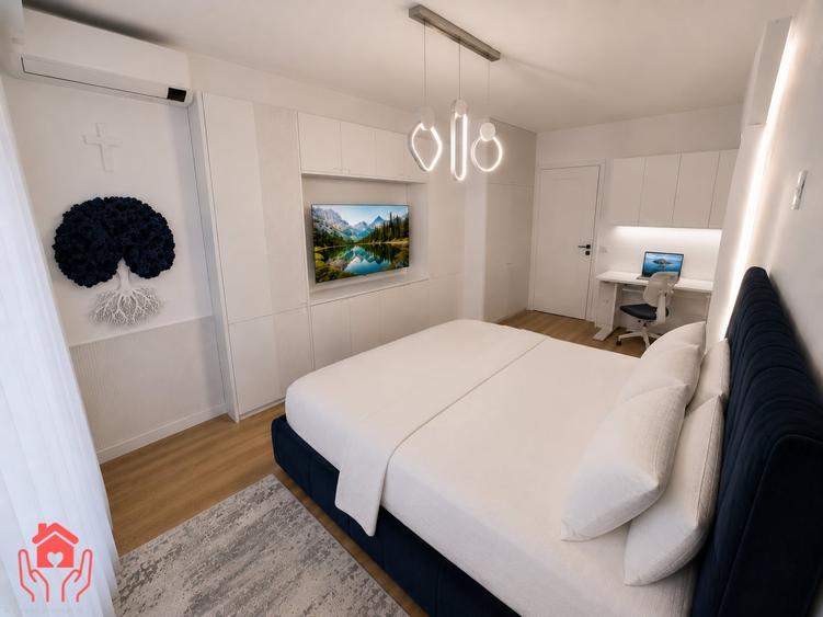 Apartament cu 3 camere decomandat, mobilat în Băneasa