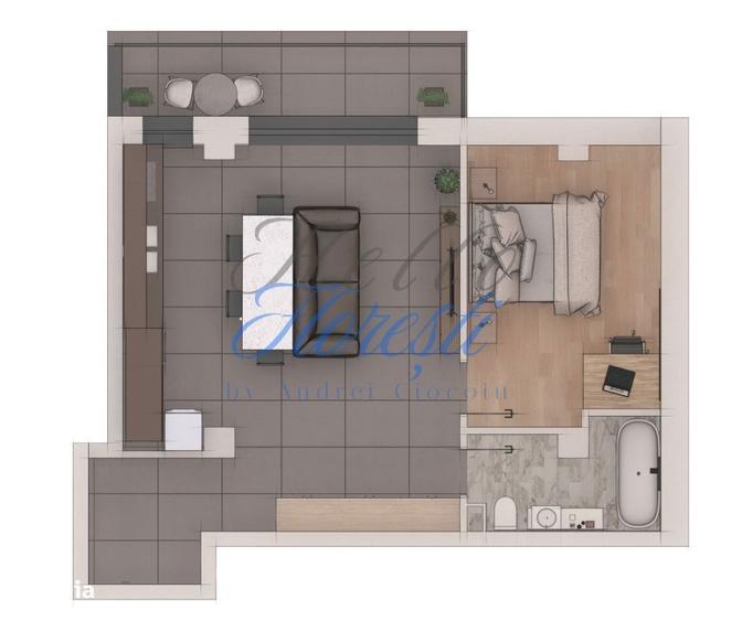 Apartament 2 camere 53,73mp, ansamblu NZEB, zona Terra - 1
