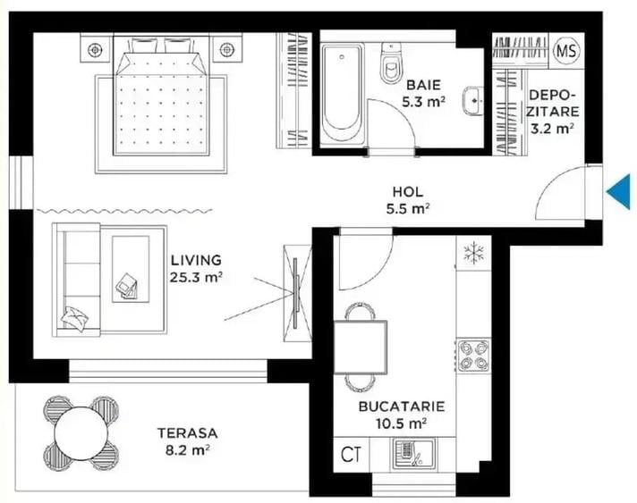 Studio Dublu Sisesti I Straulesti I Metrou - 5