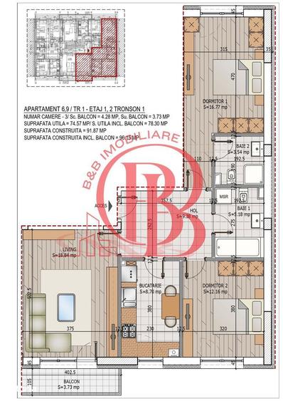 Theodor Pallady Apartament 3 camere decomandate Pret avans 15% - 3