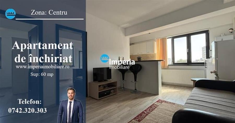 Inchiriez apartament 3 camere, open space, Zona Centru - Palas - 1