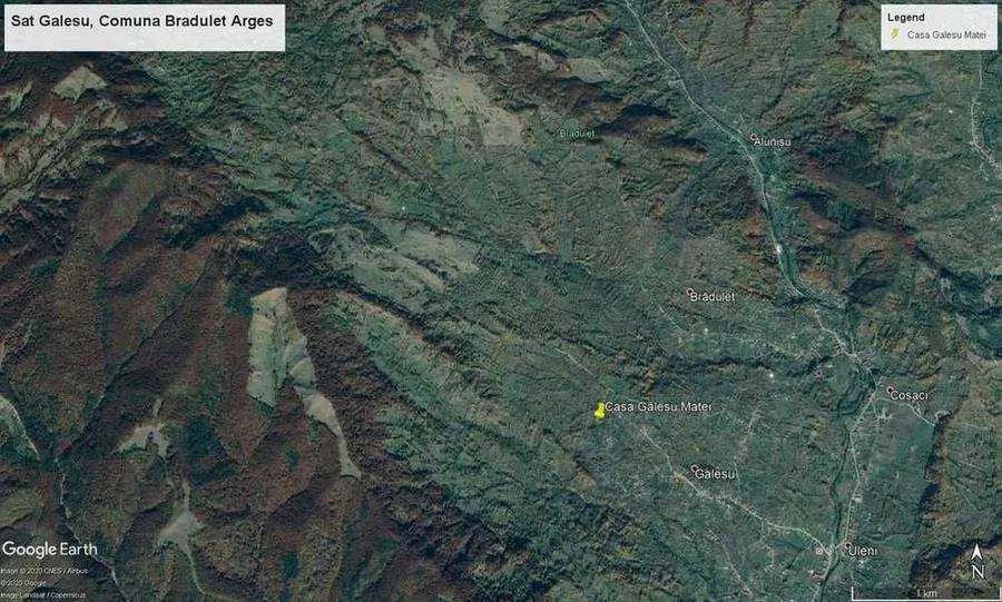Proprietate 8.915 mp intravilan Sat Gales, Arges - 8