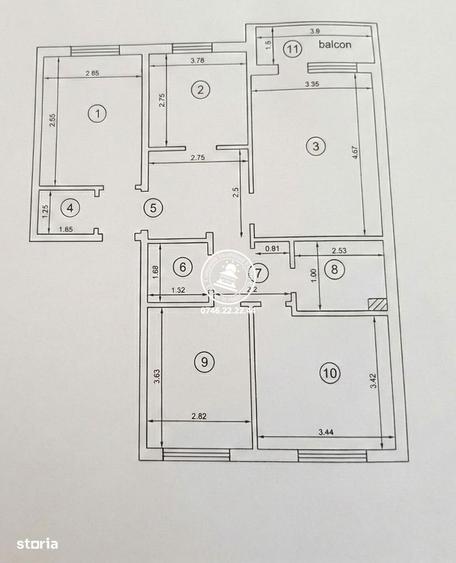 Apartament 4 camere decomandat zona Galata - 1