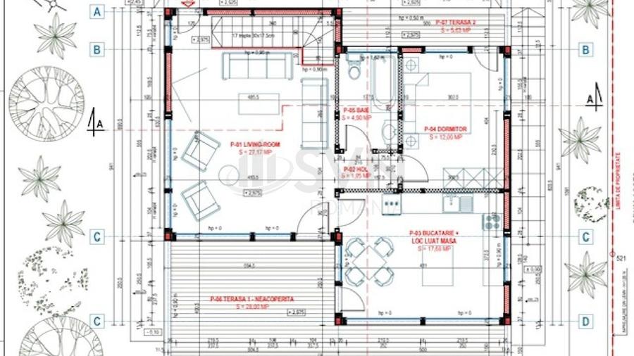 Casă individuală cu 5 camere cu Teren 500 Mp în Balotești