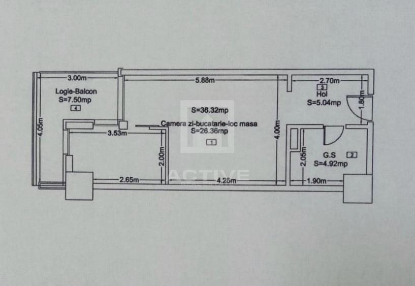 Apartament 1 camera || West Side - 9