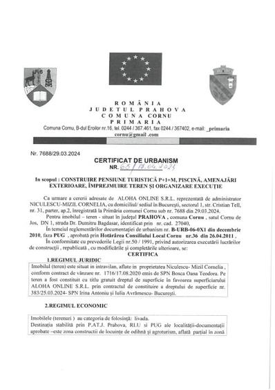 VAND TEREN INTRAVILAN  DN 1  CU PROIECT PENSIUNE - 7