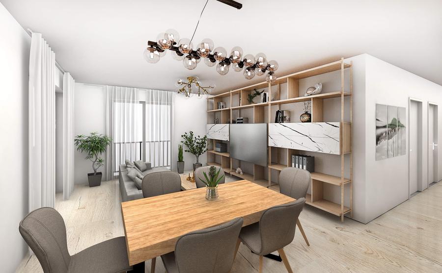 Penthouse cu 3 cam 140 mp Str D-na Stanca Selimbar -Orhideea - 2