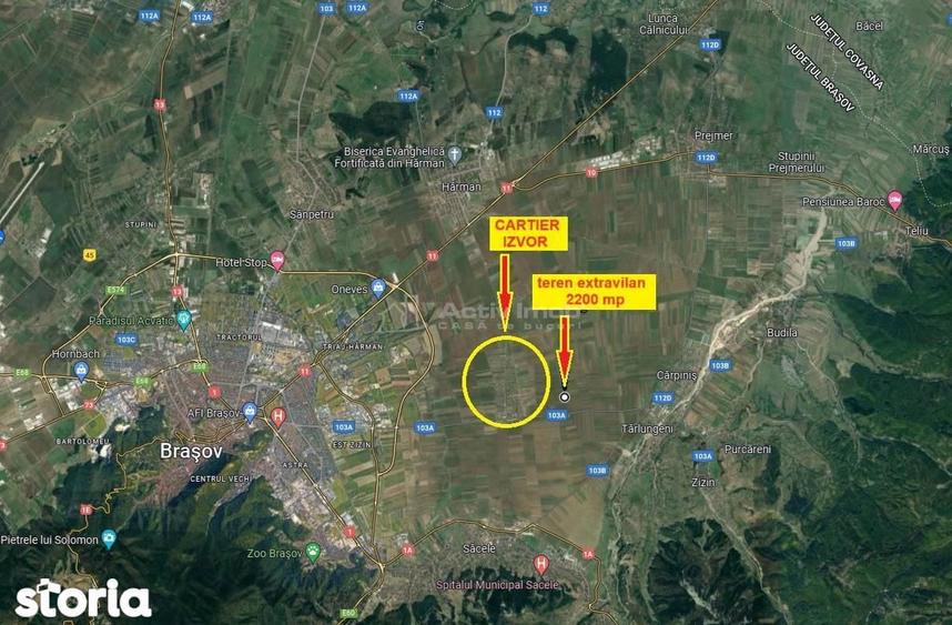 oportunitate, arabil zona de boom imobiliar Izvor, drum acces pietruit - 6