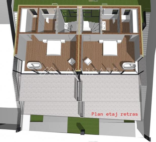 Duplex cu arhitectura aparte | 170 mp | Teren 225 mp | Cartier Europa - 7