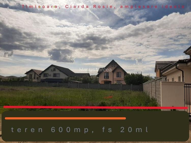 Teren amplasat ideal - Ciarda Rosie, Timisoara
