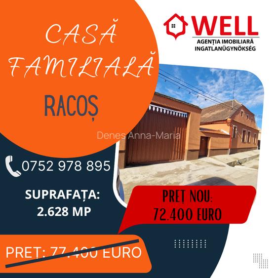 Casă cu 4 camere în Racoș Casă cu 4 camere în Racoș