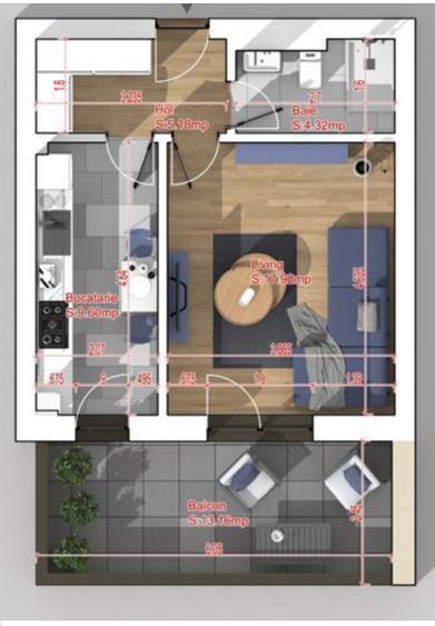 Vanzare garsoniera zona Titan / Ozana / Rossa Residence, mobilata - 10