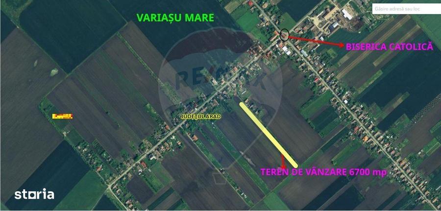 Teren de vanzare cu potential construibil 6,700mp Variasu Mare - 2